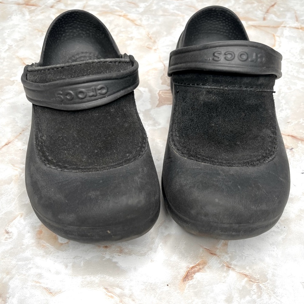 CROCS CLOG SLIDE ON BLACK SANDAL 6